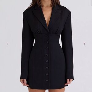 Georgia HOCB Black Hourglass Blazer Dress